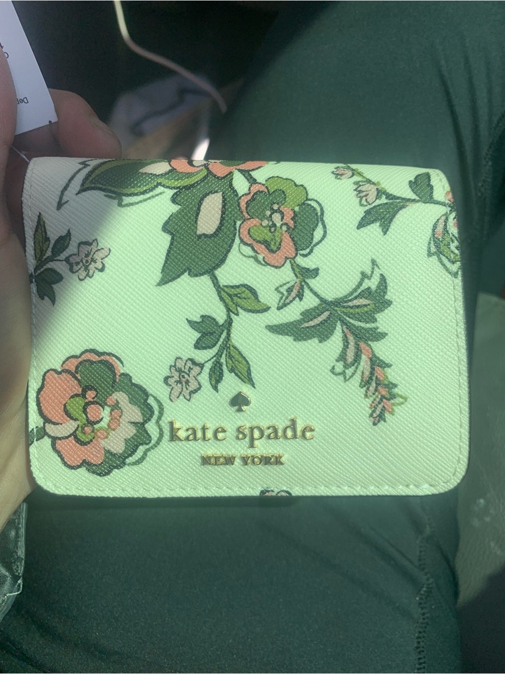 kate spade Mint Floral Card Case